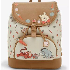 Disney Winnie The Pooh Veggies Allover Print Backpack BoxLunch Exclusive NWT